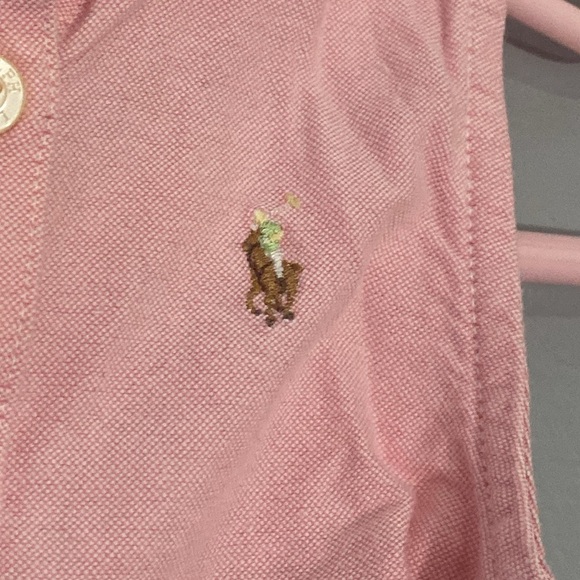 Ralph Lauren Pink Button-Up Kids Dress Size 12M - Picture 4 of 8